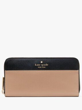 Kate Spade Madison Large Continental Wallet - Toasted Hazelnut